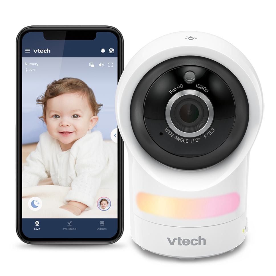 VTech RM9761 WiFi Babyphone 1080p HD Kamera mit Nachtlicht & App-Steuerung