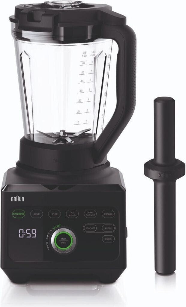 Braun PowerBlend 9 JB9040BK Hochleistungs-Standmixer mit 1600 Watt 18 Programme