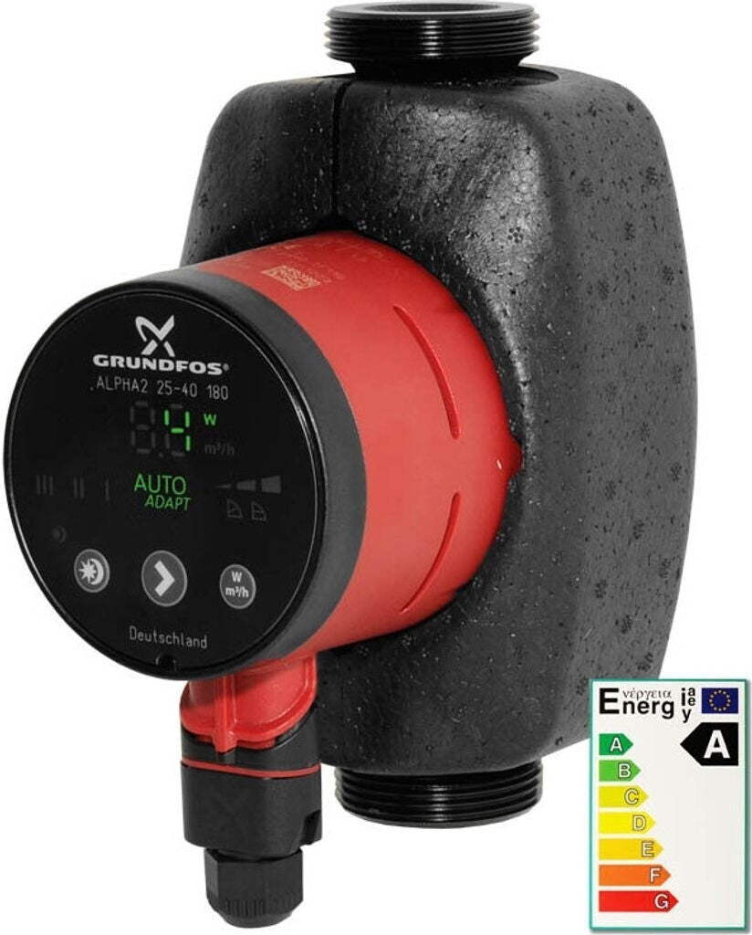 Grundfos ALPHA2 25-60 180mm Hocheffizienz Umwälzpumpe 230V