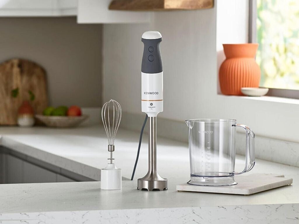 Kenwood Triblade XL HBM40.002GY Stabmixer 850W Edelstahlfuß Garde Grau Küche