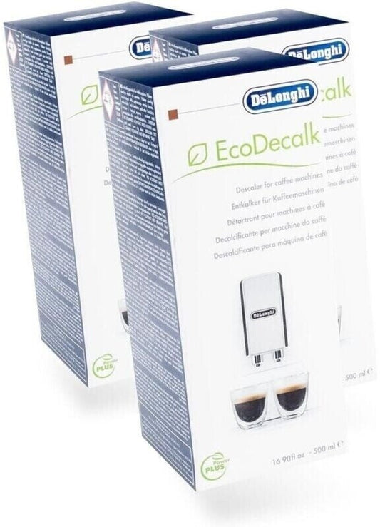 Delonghi EcoDecalk DLSC 500 Entkalker für Kaffeevollautomaten 500ml (3er Pack)