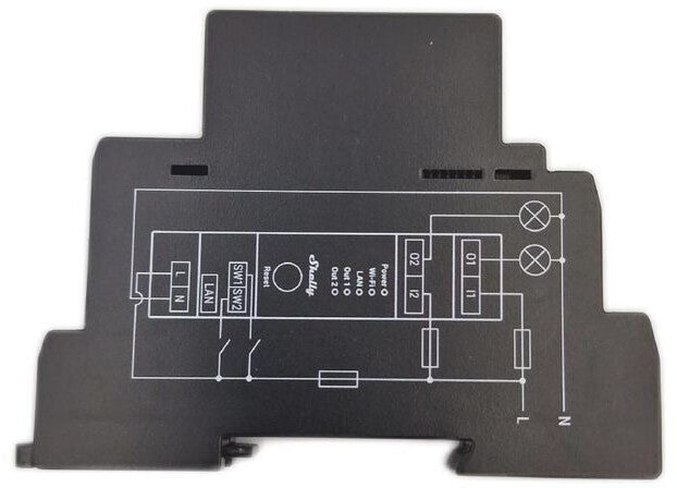 Shelly Pro 2PM SHELLY PRO 2PM WLAN LAN Bluetooth Relais DIN-Schiene