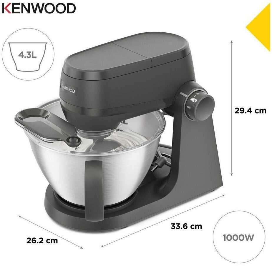 Kenwood Multi Tasker KHC30.070GY Küchenmaschine 1000W 4,3L Edelstahl
