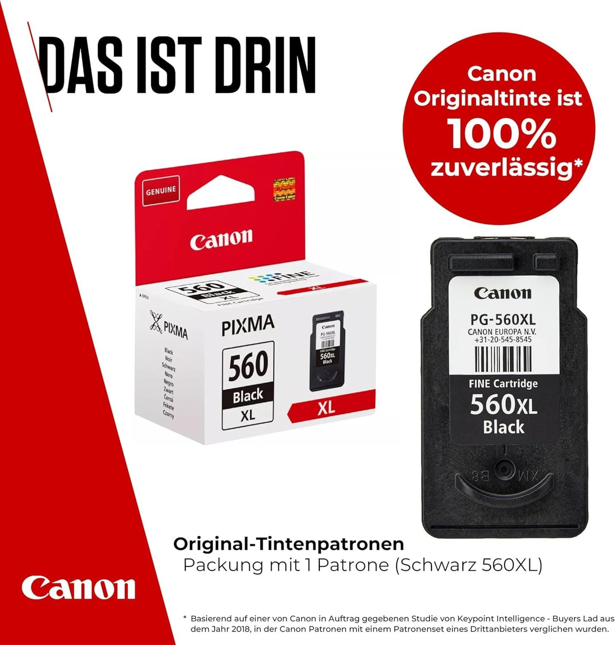 Canon PG-560XL Original Druckerpatrone Schwarz (3712C001) 400 A4-Seiten Neu