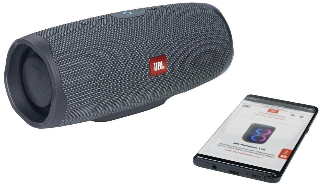 JBL Charge Essential 2 Bluetooth Lautsprecher IPX7 Powerbank 20h USB-C schwarz