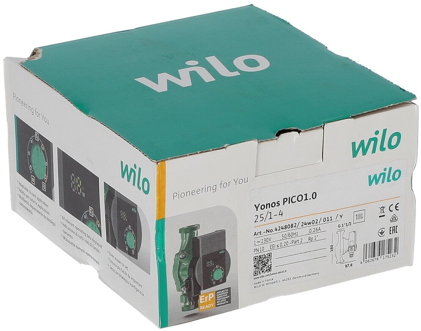 Wilo Yonos PICO1.0 25/1-4 Kreiselpumpe (4248082)23w45 (Neu) (Original Verpackt)