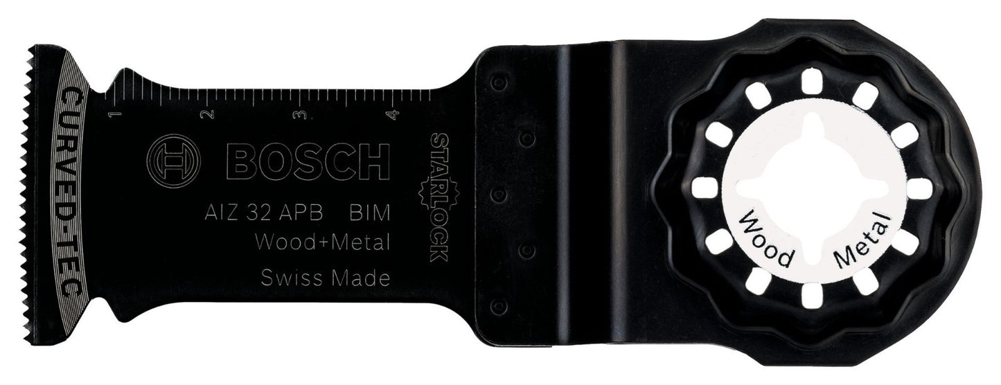 Bosch AIZ 32 APB BIM Curved-Tec Longlife Tauchsägeblatt Starlock 32mm Holz/Metal