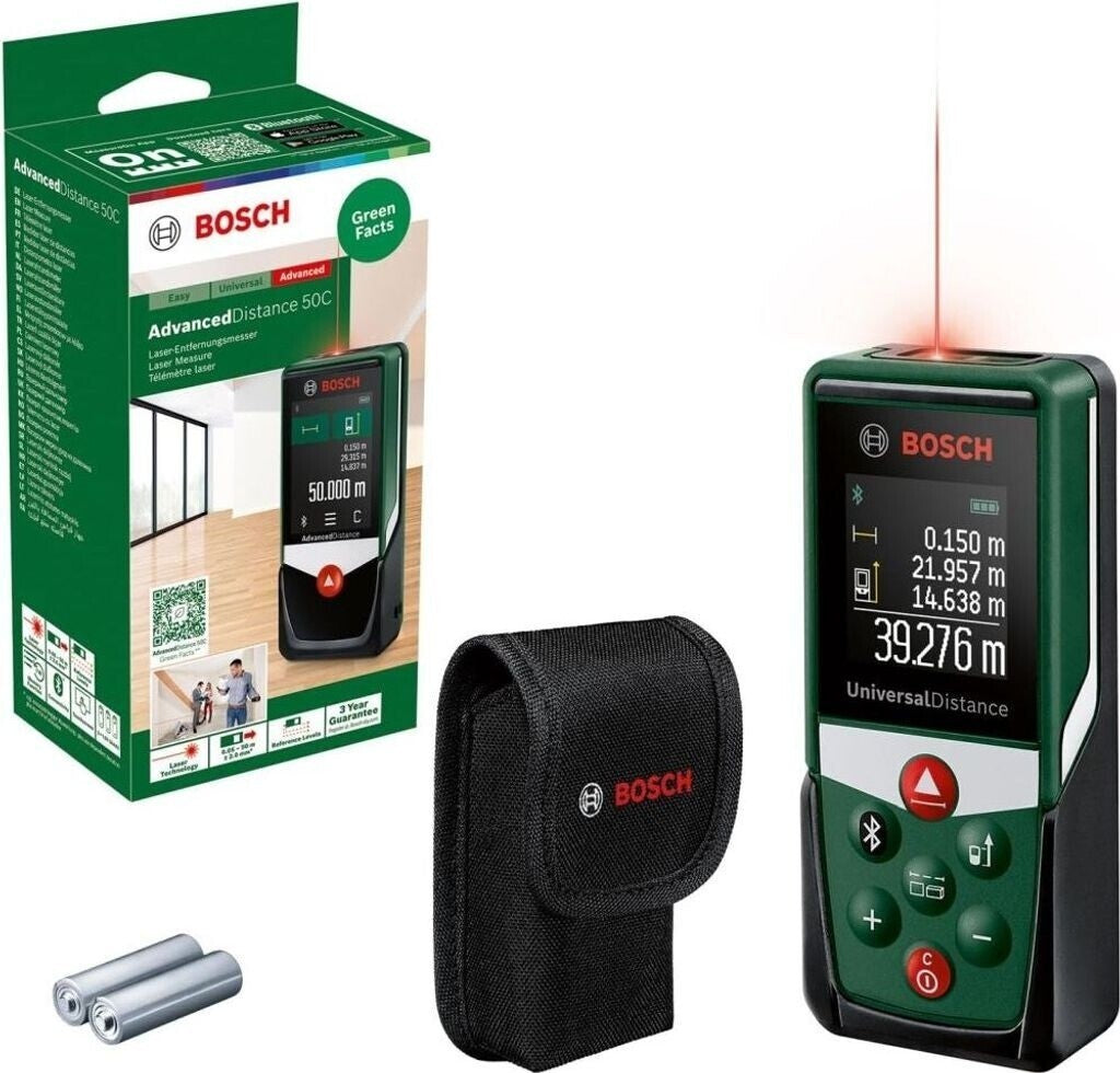 Bosch UniversalDistance 50C Bluetooth Laser-Entfernungsmesser bis 50m 0603672301