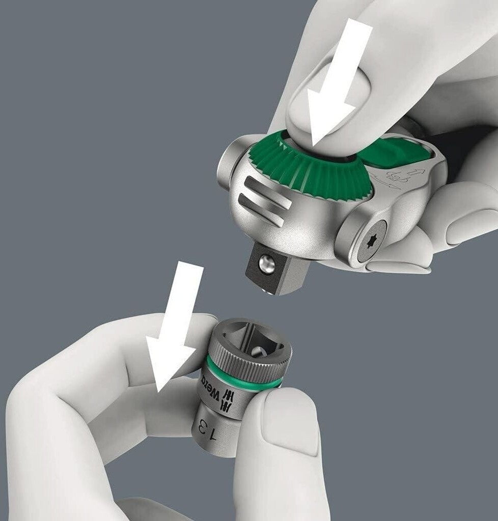 Wera 8000 A SB Zyklop Knarre 1 4 Zoll arretierbarer Kopf 05073260001
