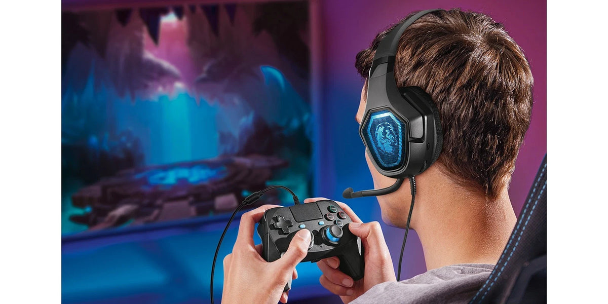 SilverCrest Gaming Controller für PS4 kabelgebunden 3 m Touchpad Share Taste Sch