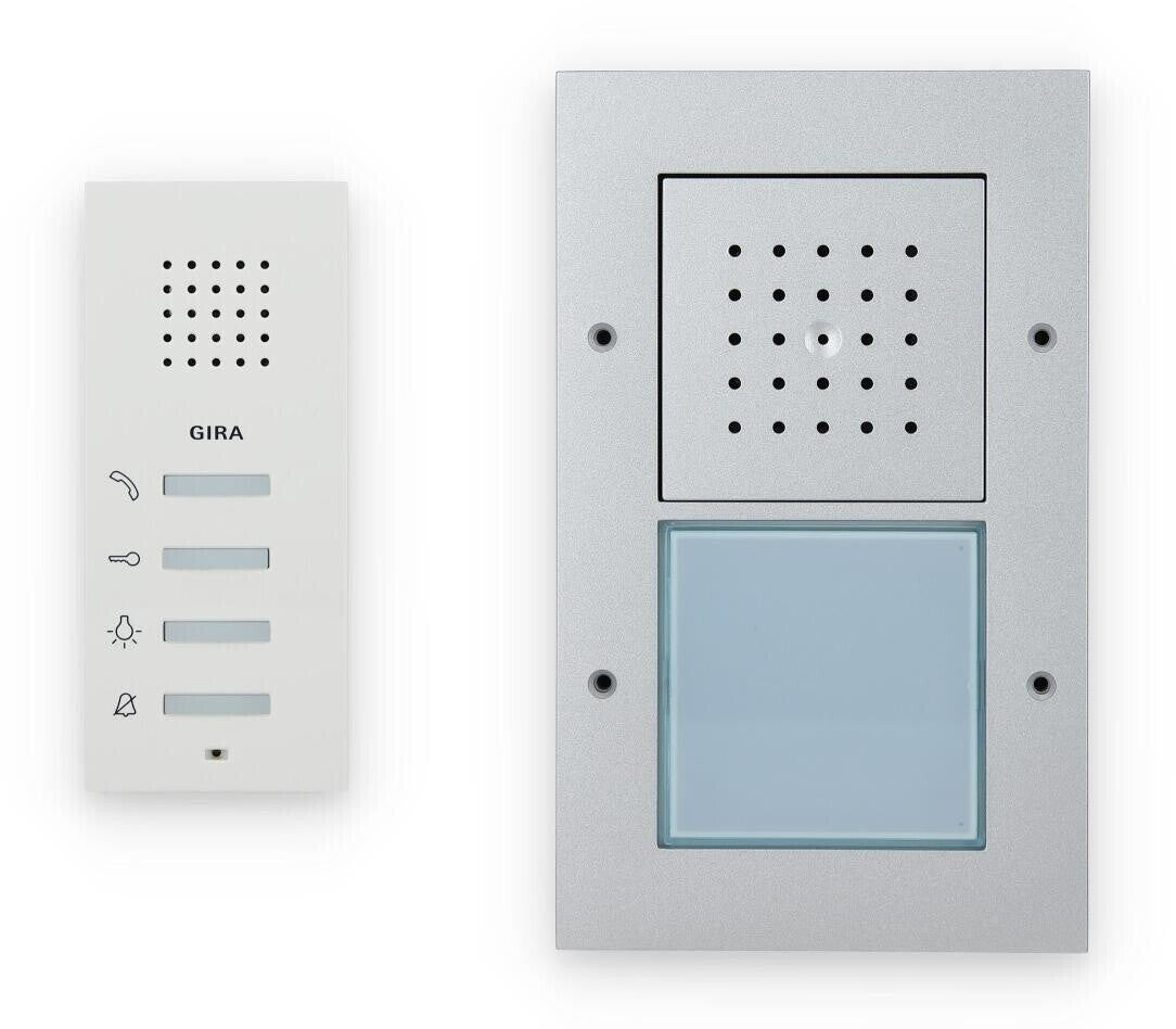 Gira Einfamilienhaus-Paket Audio 2-Draht Türsprechanlage Aufputz Aluminium 49543