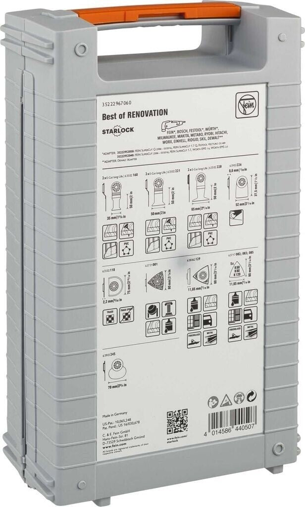 FEIN Best of Starlock RENOVATION 26 tlg Zubehör Set Multimaster 35222967060