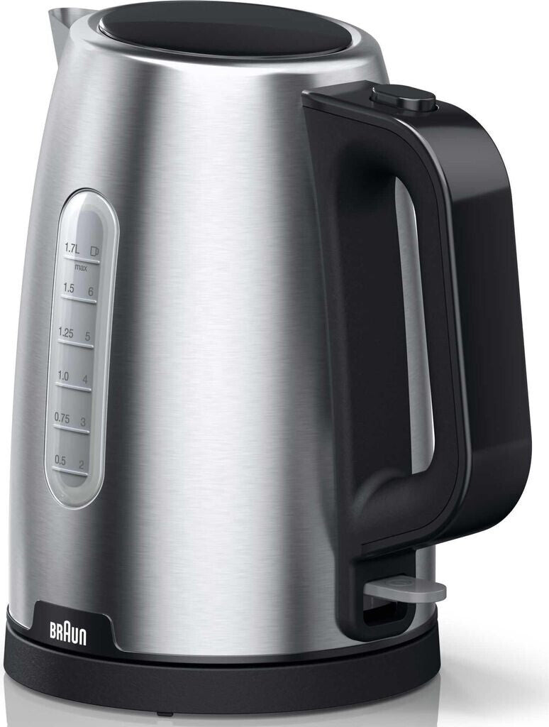 Braun PurShine WK1500BK Wasserkocher 1,7L 2200W Edelstahl Schwarz Küche Neu