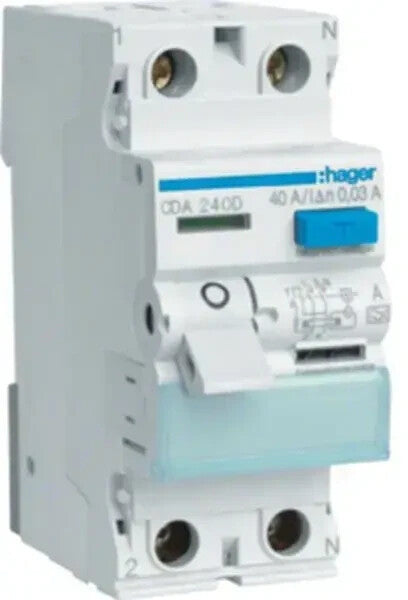 Hager FI-Schutzschalter 2P 40A 30mA (CDA240D) für fachgerechte Elektroinstallati – Bild 6