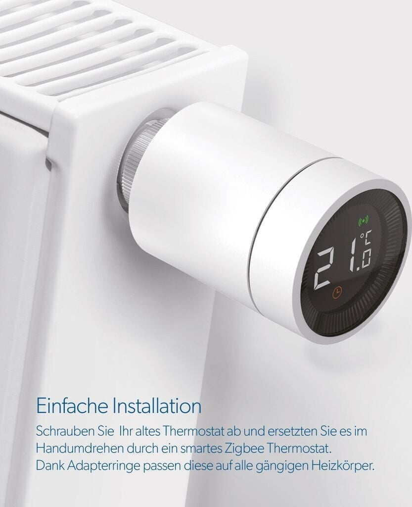 UNITEC Zigbee Heizkörperthermostat Set 2+1 WLAN Alexa Google Smart