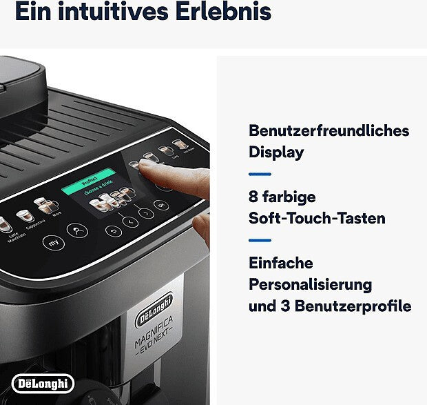 De'Longhi Magnifica Evo Next ECAM310.80.SB Kaffeevollautomat Silber/Schwarz