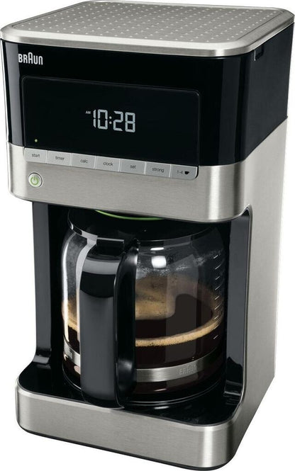 Braun PurAroma 7 KF 7120 Filterkaffeemaschine mit Glaskanne schwarz/edelstahl