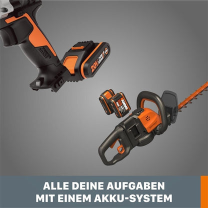 Worx WA3639 PowerShare Akku 20V 2Ah Ersatzbatterie kompatibel mit 20V Geräten