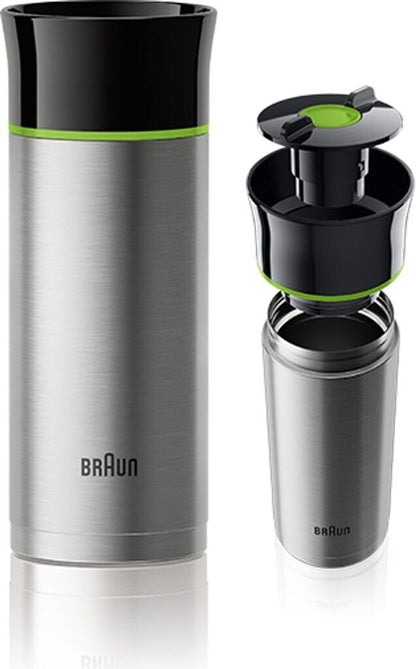 Braun BRSC001 Thermobecher 330ml Edelstahl auslaufsicher 360° Deckel AX13210001