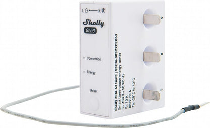 Shelly 3EM 63T Gen3 3 Phasen Energiemesser WLAN Bluetooth