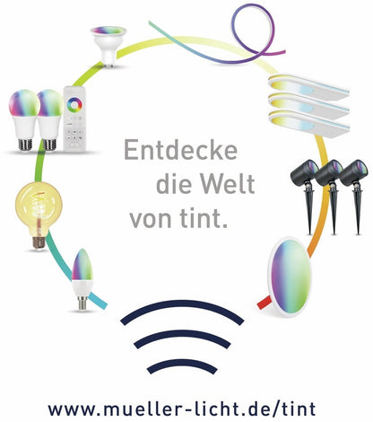 Müller-Licht tint Starter Set 2x E27 LED white+color RGB Zigbee Bluetooth Fernbe