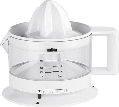 Braun Tribute Collection CJ3000 Zitruspresse 20W 0,35L Weiß Saftpresse Küche