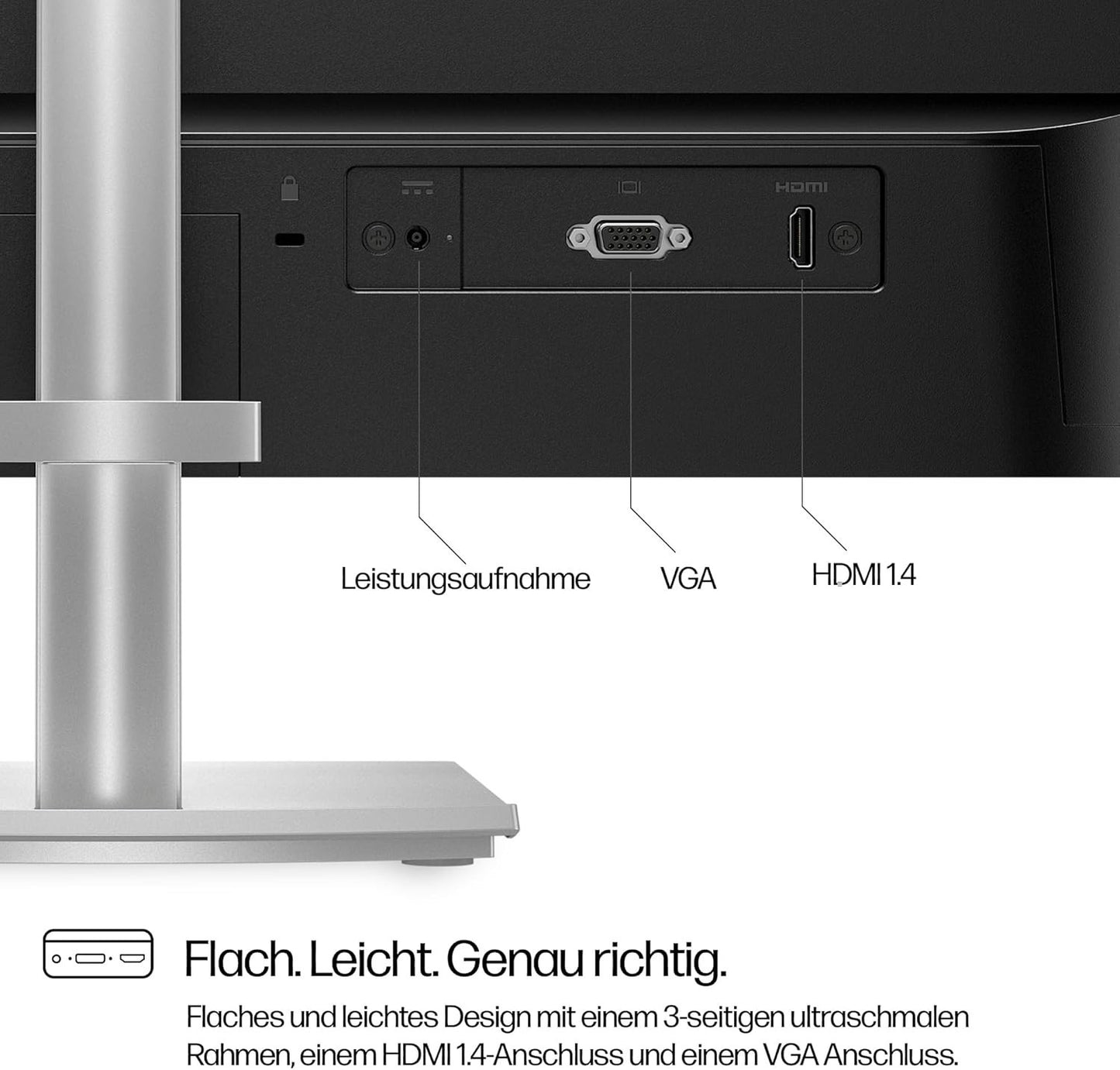 HP 524SH 23,8" Zoll FHD Monitor 100Hz 1920x1080 Pixel (16:9) Höhen- & Neigungsve