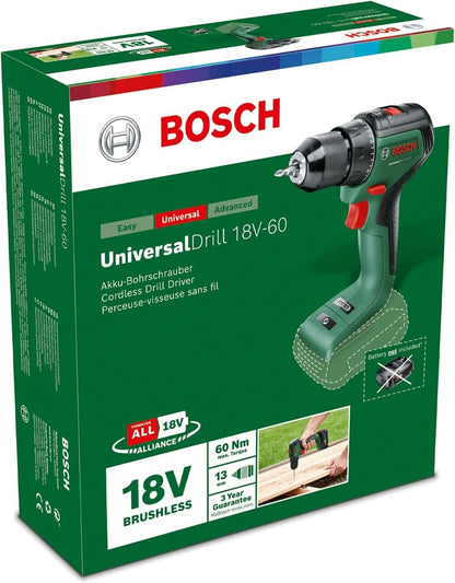 Bosch UniversalDrill 18V-60 Akku Bohrschrauber 06039D7000 SOLO