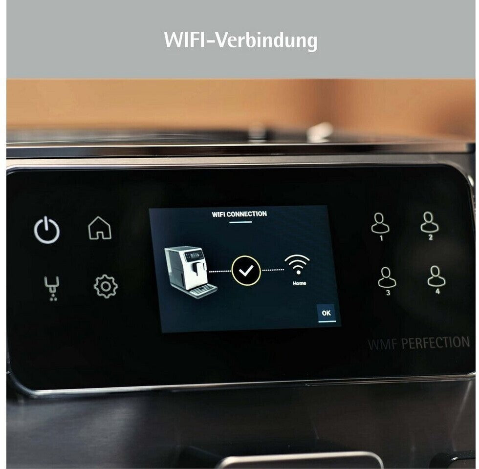 WMF Perfection 680 Kaffeevollautomat mit Milchsystem Edelstahl Cromargan Wifi