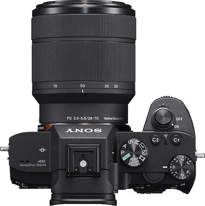 Sony Alpha 7 III Kit 28-70mm Vollformat Kamera 24,2MP 4K Zubehörpaket 128GB SDXC