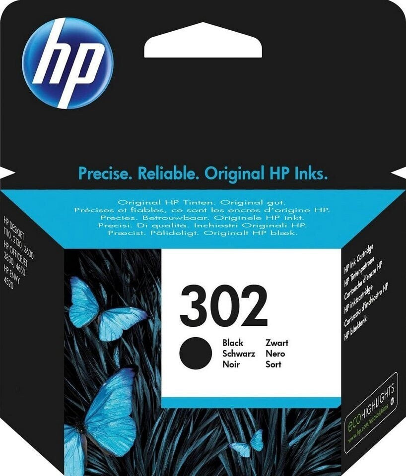 HP 302 Original Druckerpatrone Schwarz F6U66AE l ca. 170 Seiten Tinte Neu