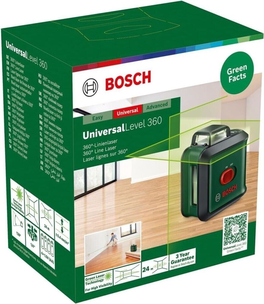 Bosch UniversalLevel 360 Kreuzlinienlaser 0603663E05 vertikale+horizintale 360°