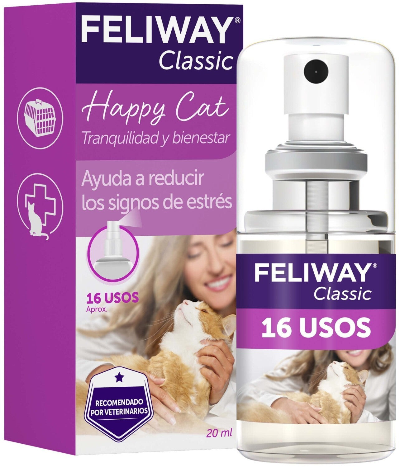 FELIWAY® Classic Spray 20ml Pheromon – entspannte Katzen zuhause und unterwegs