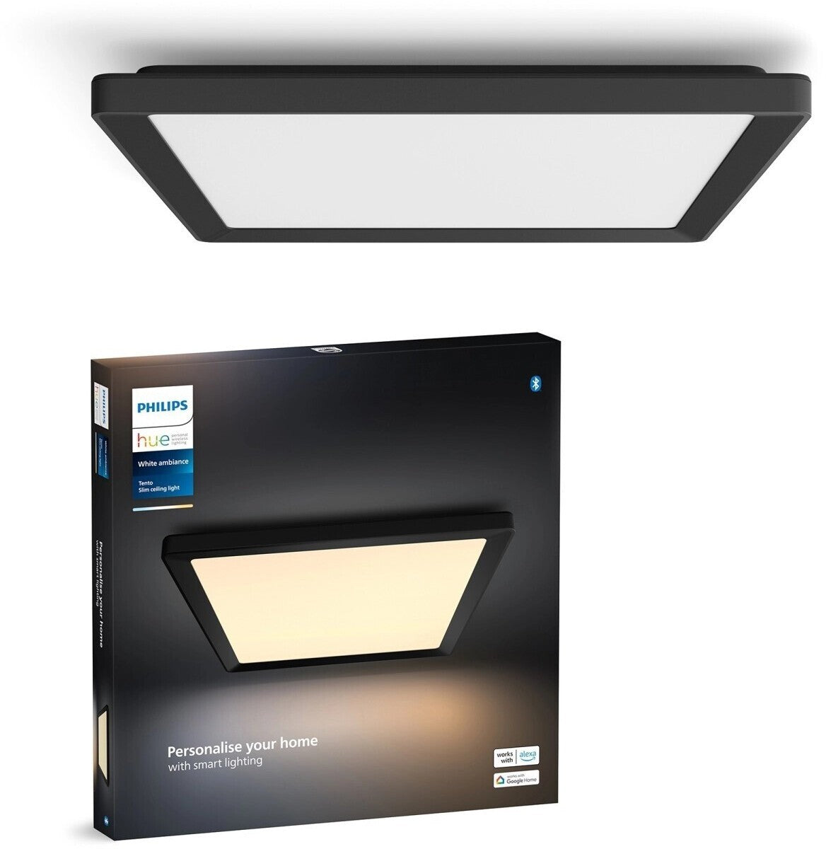 Philips Hue Tento M LED-Panel White Ambiance Schwarz 929003846501