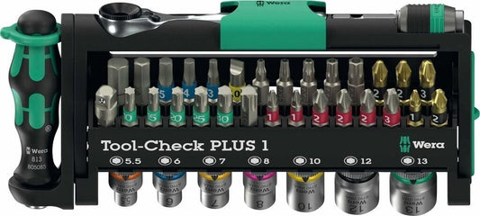 Wera Tool-Check PLUS 1 39tlg 1/4" Ratsche BiTorsion Bits Nüsse Kraftform