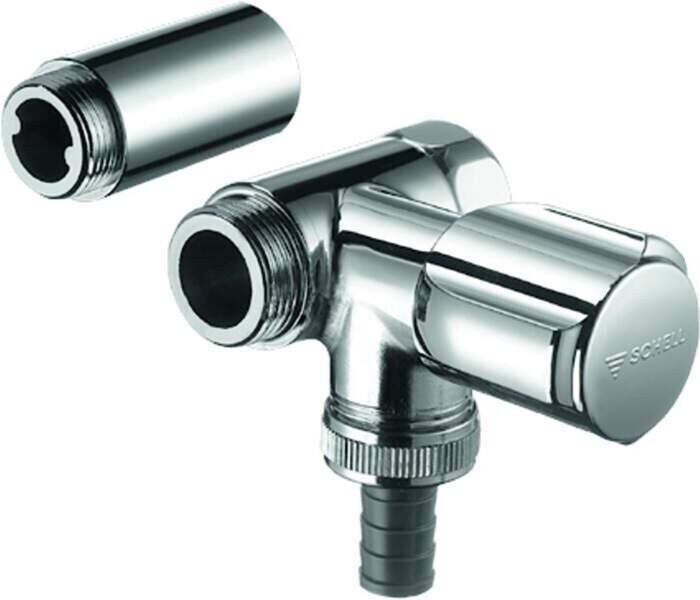 SCHELL NA-Ventil COMFORT 3/4 Zoll rechts chrom mit RV 033240699