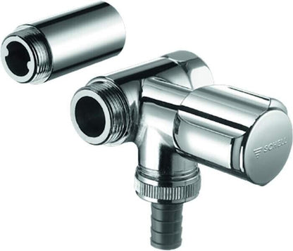 SCHELL NA-Ventil COMFORT 3/4 Zoll rechts chrom mit RV 033240699