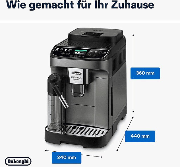 De'Longhi Magnifica Evo Next ECAM310.80.SB Kaffeevollautomat Silber/Schwarz