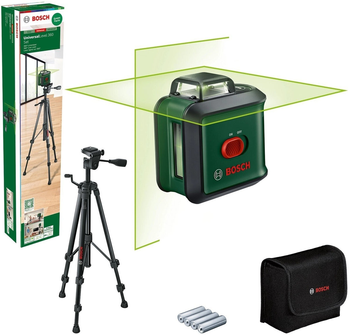 Bosch UniversalLevel 360 Kreuzlinienlaser sehr genau 0603663E09 NEU & OVP