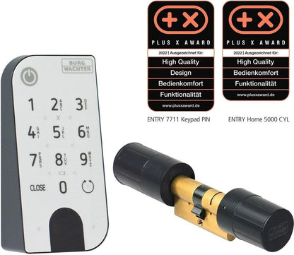 Burg Wächter secuENTRY Home 5001 PIN Set Türzylinder Keypad Bluetooth 5.2