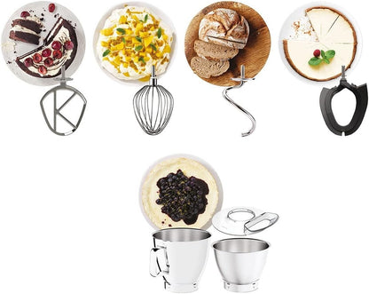 Kenwood KVL85.004SI Titanium Chef Baker XL Küchenmaschine silber 1200W Waage NEU