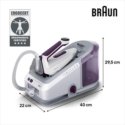 Braun IS7266VI CareStyle 7 Dampfbügelstation 550g Dampfstoß 2700W 2L Violett