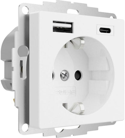 2USB inCharge PRO 55 Steckdose mit USB A USB C weiß 2U-449542