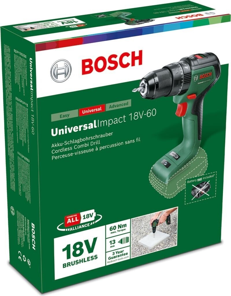Bosch UniversalImpact 18V-60 Akku Schlagbohrschrauber 06039D7100 SOLO