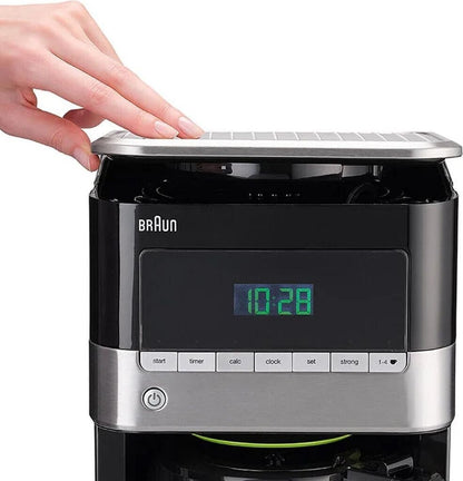 Braun PurAroma 7 KF 7120 Filterkaffeemaschine mit Glaskanne schwarz/edelstahl