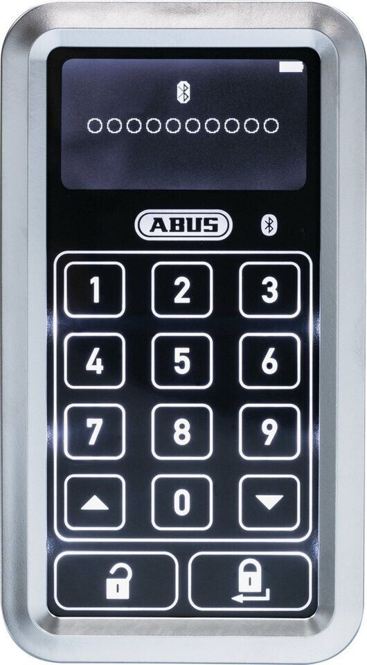 ABUS CFT3100 S HomeTec Pro Türschloss Tastatur Bluetooth Touch Display silber