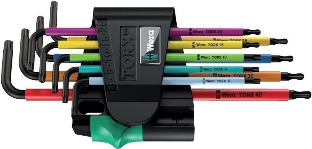 Wera TORX BO Winkelschlüsselsatz Multicolour BlackLaser 967 SPKL/9