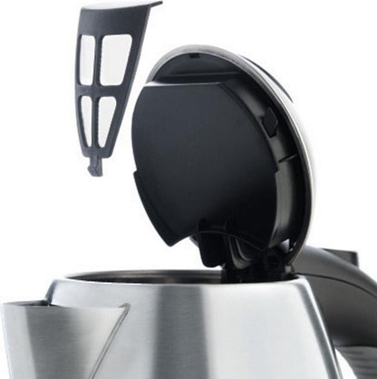 WMF Stelio Wasserkocher 1,7L Edelstahl schwarz 2400W mit Kalkfilter