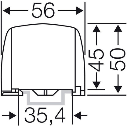 Hensel KKL54 Abzweigklemme 5-polig für Cu 1,5-25 mm² 80A Hutschienenmontage