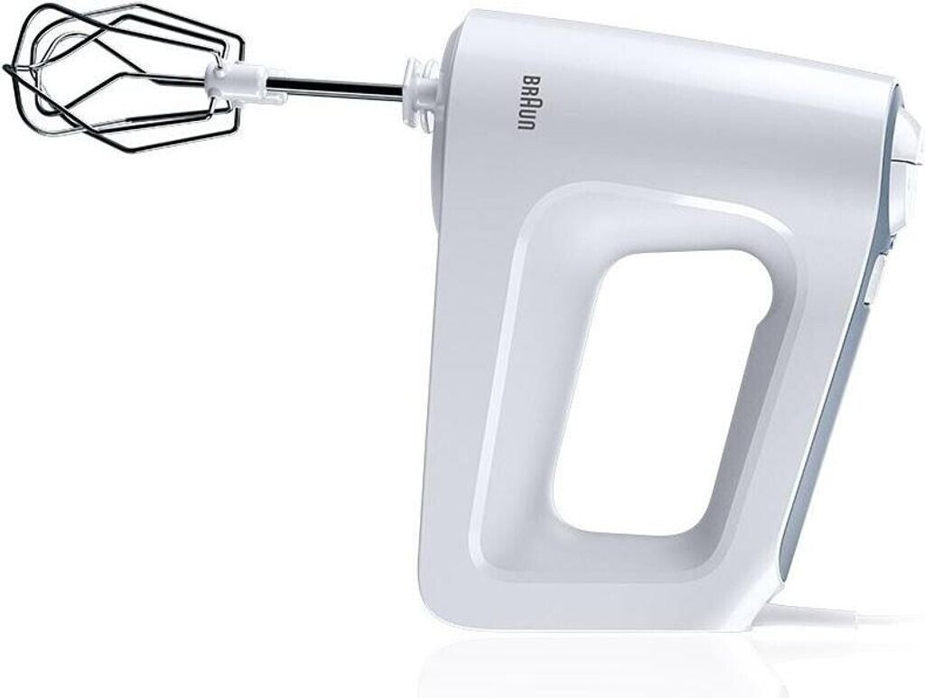 Braun MultiMix 3 HM 3100 Handmixer 500W 5 Stufen Turbo Knethaken Rührbesen Weiß